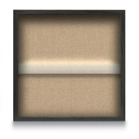 United Visual Products Outdoor Enclosed Combo Board, 48"x36", Bronze Frame/Grey & Forbo UVCB4836ODBZ-GREY-FORBO